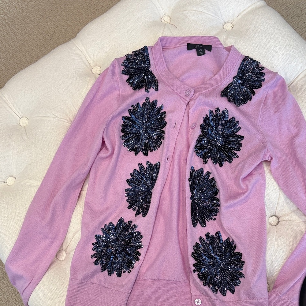 J. Crew Lavender Knit Sweater